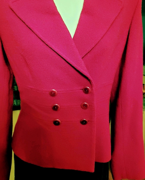 Tahari Wool fitted sexy little jacket size 4 - Picture 15 of 16